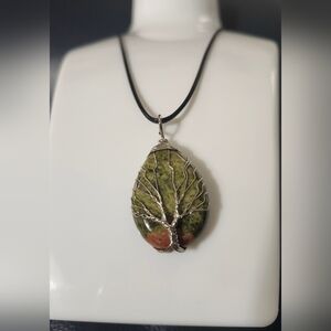 Handmade Bumblebee Jasper Stone, With Rope Chain